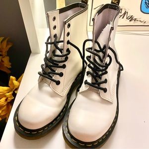 Women’s Dr. Martens 1460 White Boots